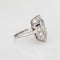 Bague 51 Vintage 1920's Art Déco Platinum, Diamond, Sapphire Ring 58 Facettes G14026