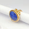 Bague 54 Bague en or jaune 18 carats et lapis-lazuli 58 Facettes 32615