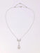 Collier Collier noeud Belle Epoque or blanc diamant poire taille ancienne 58 Facettes J542