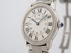 Montre montre CARTIER ronde solo 29mm quartz en acier palladie 58 Facettes 261284