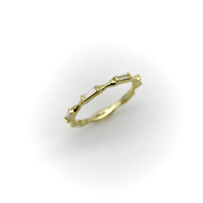 Baguette-Diamant-Eternity-Ring in Gold