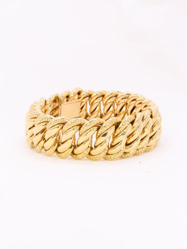 Bracelet Bracelet maille américaine or jaune 2 cm 58 Facettes 1165.1