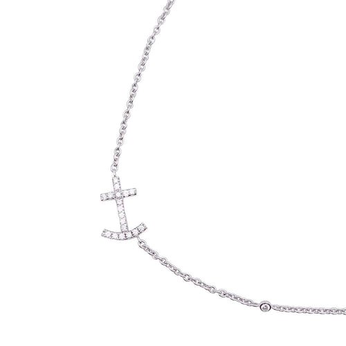 Collier Collier or blanc et diamants. 58 Facettes 33429