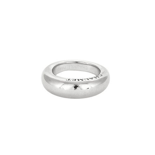 CHAUMET - Anillo solitario de oro blanco 