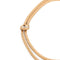 Collier Collier or jaune double rang maillon lisse 58 Facettes 1