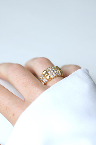 Bague 52 Van Cleef & Arpels - Bague Jonc Diamants, Or jaune 58 Facettes