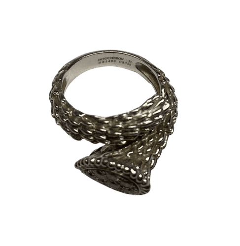 Bague 51 Boucheron - Bague Serpent de Bohème Or Blanc Diamants 58 Facettes 250165