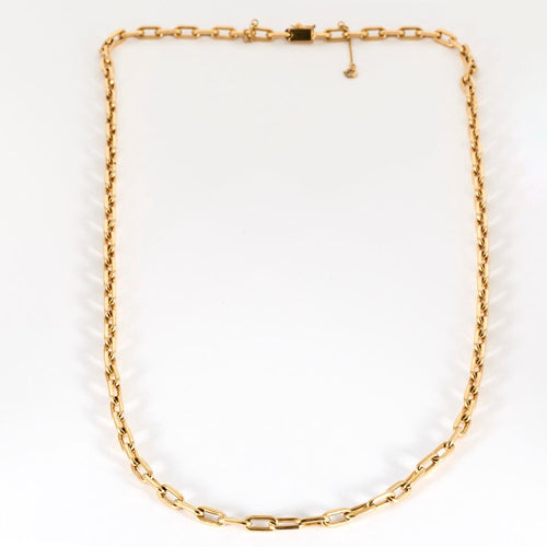 Collier Chaine or jaune maille jaseron 58 Facettes ENG104382