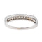 Bague 54 Bague Demi alliance Or blanc Diamant 58 Facettes 3367211CN