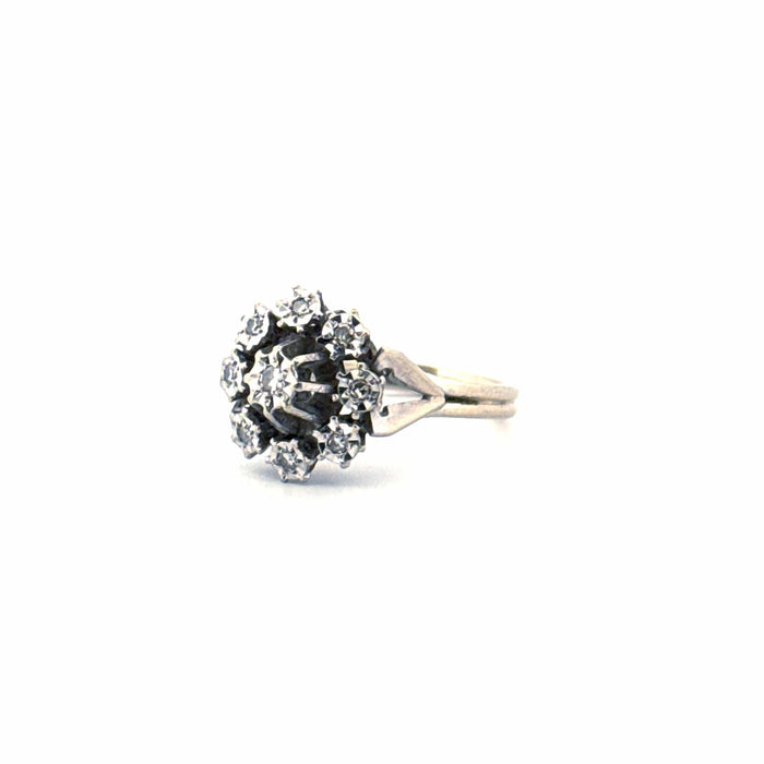 Bague 46 Bague Entourage Or Blanc Diamants 58 Facettes 90-GS38278-1