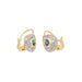 Boucles d'oreilles Boucles d'oreilles Dormeuses Or jaune Saphir 58 Facettes 3689626CN