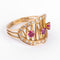 Bague Bague or jaune et rubis 58 Facettes 1