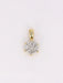 Pendentif Pendentif or jaune et blanc marguerite vintage diamants 58 Facettes J408