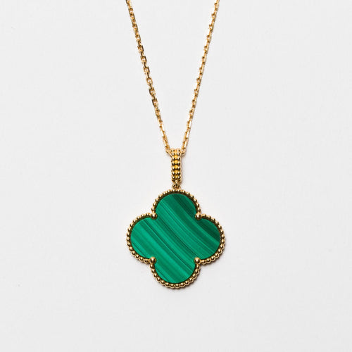 Collier Van Cleef & Arpels - Rare Sautoir Magic Alhambra Malachite Or Jaune 58 Facettes 2.19277