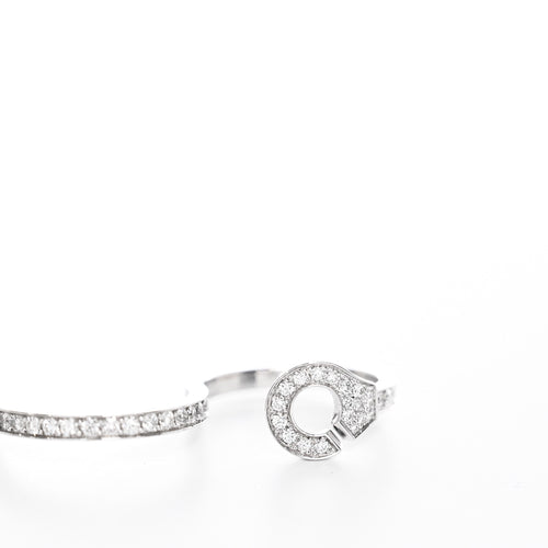 Bague 56 DINH VAN - Bague Trio or blanc et diamants 58 Facettes 96451