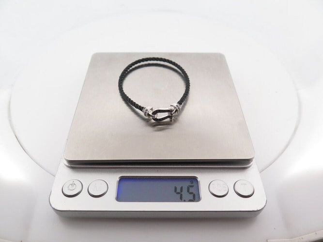 Bracelet bracelet FRED force 10 mm or blanc & saphirs 58 Facettes 263863