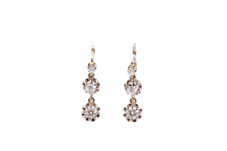 Boucles d'oreilles Boucles d'oreilles diamants en or 18k 58 Facettes 26798