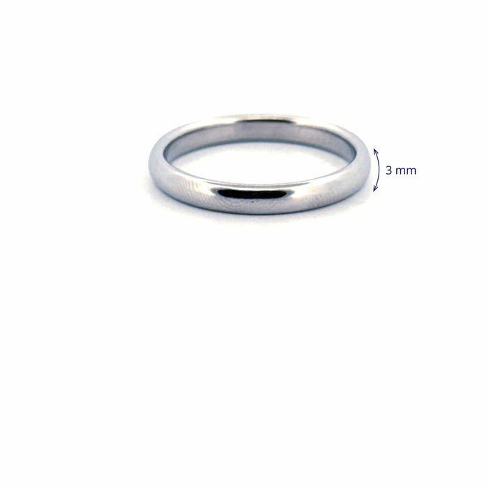 Bague 60 Alliance platine homme 58 Facettes 106-GS37452