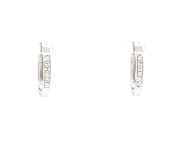Boucles d'oreilles Orecchini in oro bianco con diamanti Ct 0,24 58 Facettes