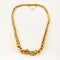 Yellow gold necklace Link braided