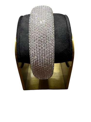 Pulsera de oro blanco y 16,18 quilates de diamantes naturales 