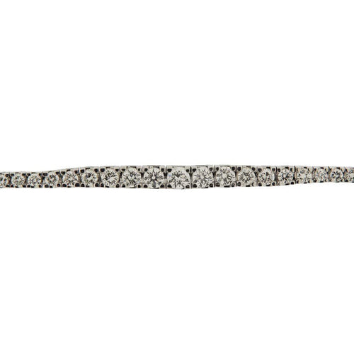 Collier Collier tennis en or blanc avec diamants de 11,83 ct 58 Facettes G3801