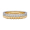 Bague 48 Bague Boucheron, "Quatre Radiant Edition Grosgrain", deux ors et diamants. 58 Facettes 32043