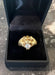 Bague 56.5 Bague  or jaune Chevalière Lion diamant 0.35 Carat 58 Facettes B356