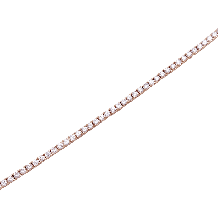 Bracelet Bracelet ligne tennis or rose, diamants. 58 Facettes 34169