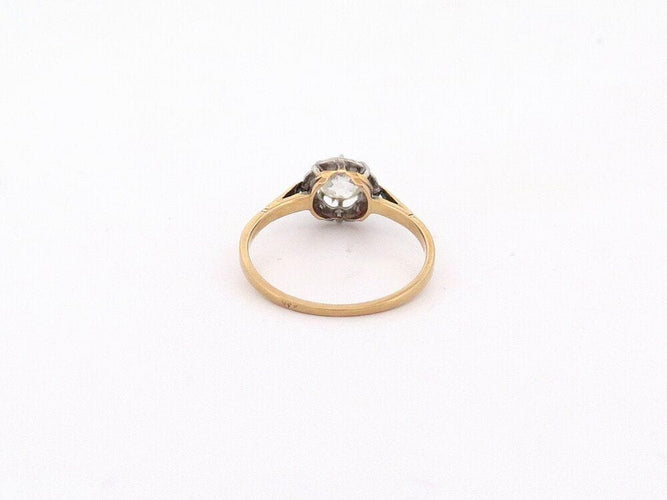 Bague 54 bague solitaire en or jaune diamant 58 Facettes 261197