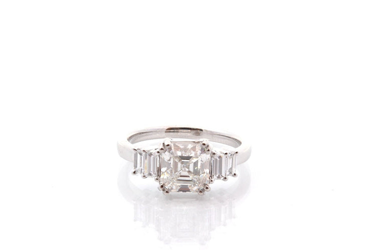Bague 53 Bague diamant de 2,14cts H/VVS1 58 Facettes 27265-27376