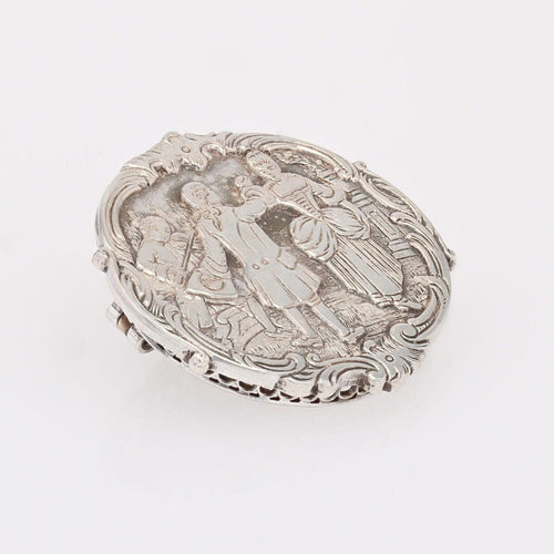 Broche Broche en argent scène de danse baroque 58 Facettes CVBR98