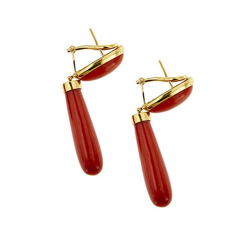 Boucles d'oreilles Boucles d'oreilles en corail 58 Facettes 39773