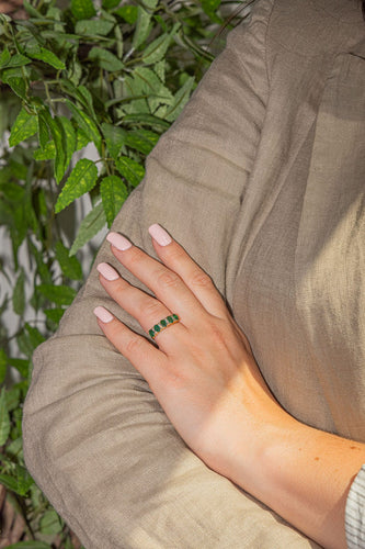 Bague 50 Bague Or jaune Emeraude 58 Facettes 3241061CN