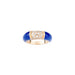 Bague 50.5 Van Cleef & Arpels - Bague Philippine Lapis Lazuli Diamants Or Jaune 58 Facettes 1