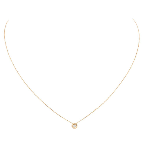 Collier Collier Or rose Diamant 58 Facettes 579149RV