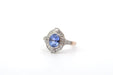 Bague 54 Bague saphir 1,63cts et diamants en or et platine 58 Facettes 26027-26079