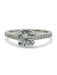 51 Bague solitaire or blanc diamant 1,36 ct 58 Facettes 00019701