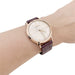 Montre Montre Jaeger Lecoultre, or rose, bracelet cuir. 58 Facettes 33913