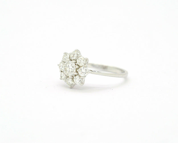 Bague Bague avec diamants de 1,32 ct 58 Facettes