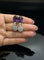 Boucles d'oreilles Boucles d'oreilles pendantes en améthyste et diamants 58 Facettes