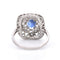 Bague 56 Bague Vintage Saphir et Diamants, Style Art Déco 58 Facettes