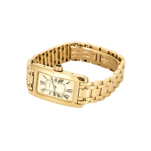 Montre MONTRE CARTIER TANK AMERICAINE OR JAUNE 58 Facettes BO/250012