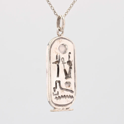 Pendentif Pendentif argent cartouche égyptien 58 Facettes 20-309B