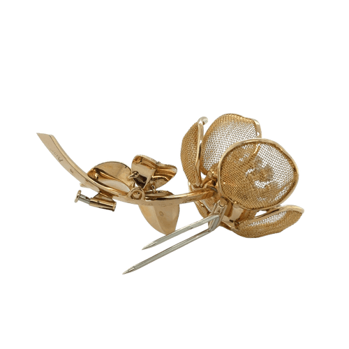 Piaget - Broszka « La trembleuse » - Żółte złoto i diamenty 