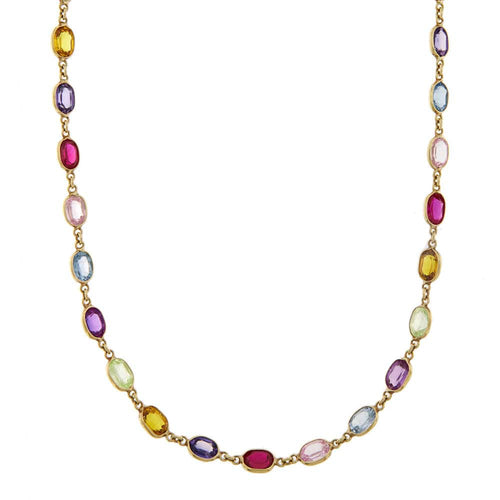 Collier Collier pierres de couleur 58 Facettes 28080