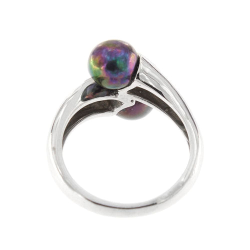 Bague 55 Bague perles de Tahiti et diamants 58 Facettes 28697