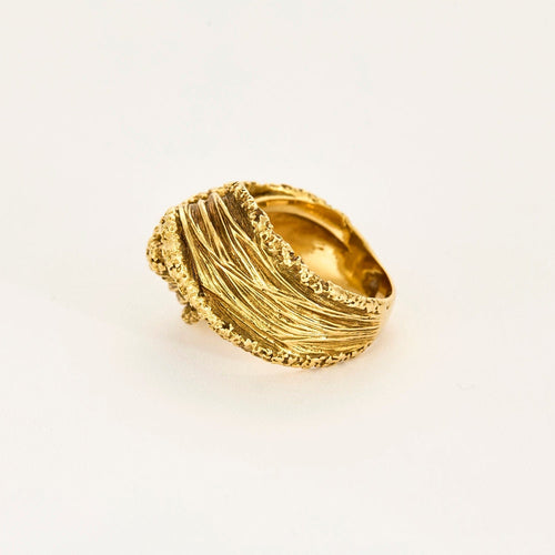 Bague 56 Bague Noeud Vintage or jaune 58 Facettes CHAL04512