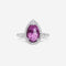 Bague Bague en saphir rose intense de 2,49 carats 58 Facettes 22646
