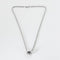 Collier Collier or blanc et pendentif saphir et diamants 58 Facettes MON07012